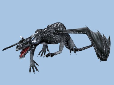 3d cg işleme bir ejderha