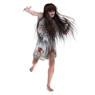 korku makyaj olan kadın