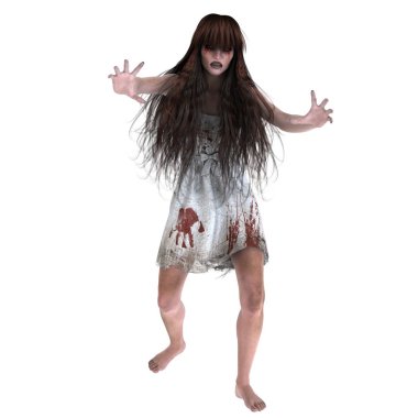 korku makyaj olan kadın