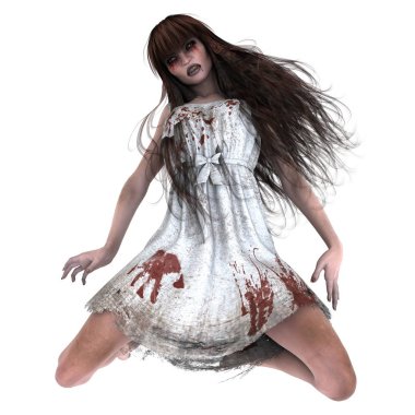 korku makyaj olan kadın