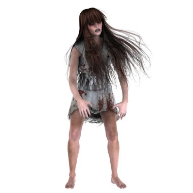 korku makyaj olan kadın