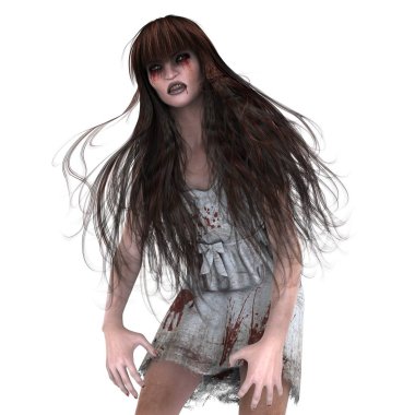 korku makyaj olan kadın