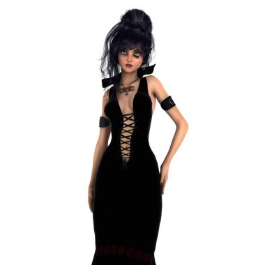 korku makyaj olan kadın