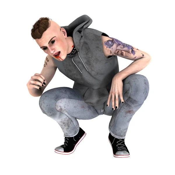 3d cg işleme bir zombi