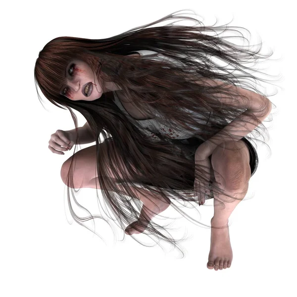 korku makyaj olan kadın