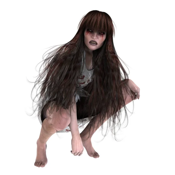 korku makyaj olan kadın