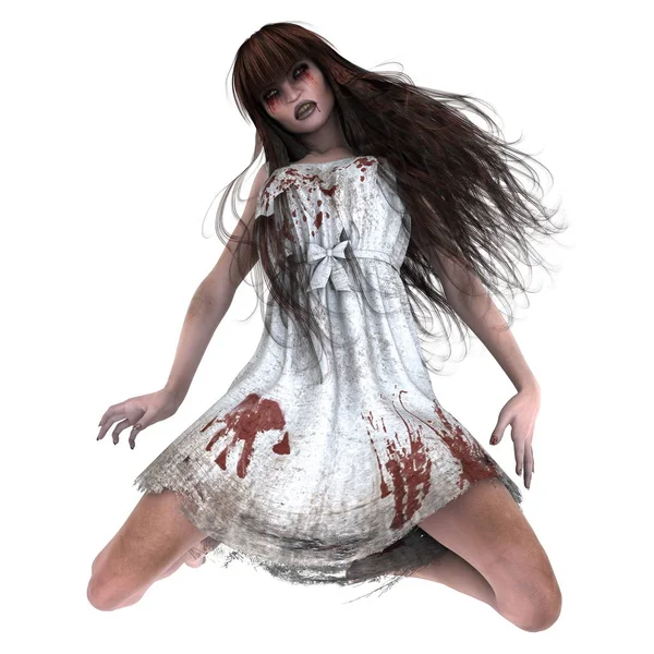 korku makyaj olan kadın