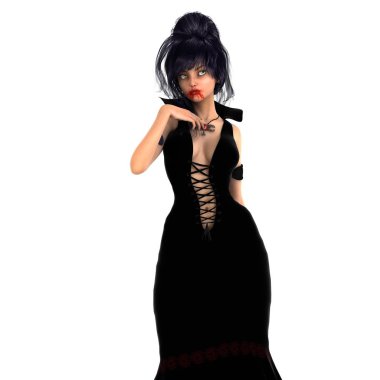 korku makyaj olan kadın