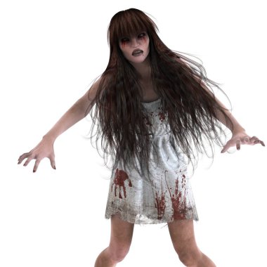 korku makyaj olan kadın