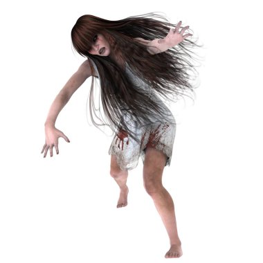 korku makyaj olan kadın