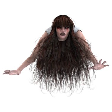 korku makyaj olan kadın