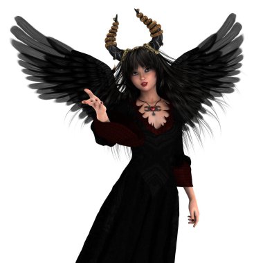 bir peri Tanrı anne 3d cg render