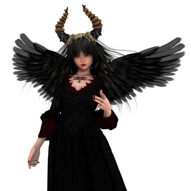 bir peri Tanrı anne 3d cg render