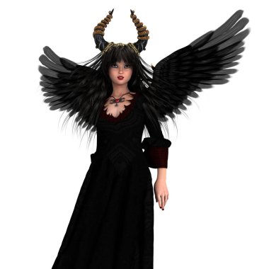 bir peri Tanrı anne 3d cg render