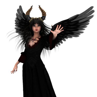 bir peri Tanrı anne 3d cg render