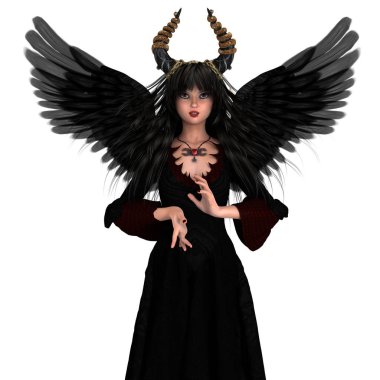 bir peri Tanrı anne 3d cg render