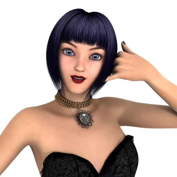 3D CG representación de una mujer joven —  Fotos de Stock