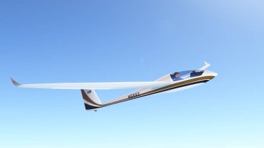 3d cg işleme bir planör