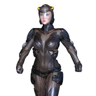 3d cg işleme süper bir kadın