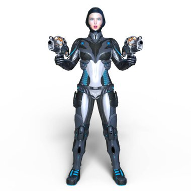 3d cg işleme süper bir kadın