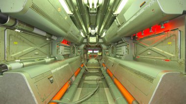 3d cg işleme bir uzay istasyonu