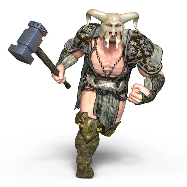 Renderowania 3D cg Gladiatora — Zdjęcie stockowe