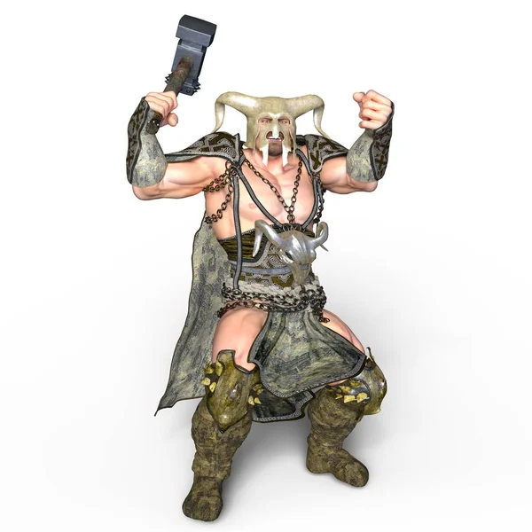 3D CG renderização de um gladiador — Fotografia de Stock