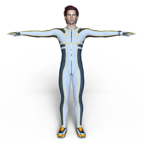 3D CG representación de un súper héroe — Foto de Stock