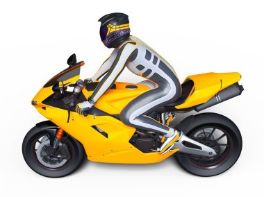 3d cg işleme bir süper kahraman binici