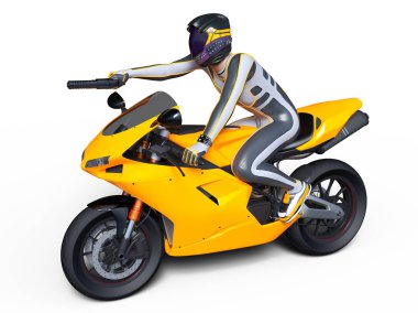 3d cg işleme bir süper kahraman binici