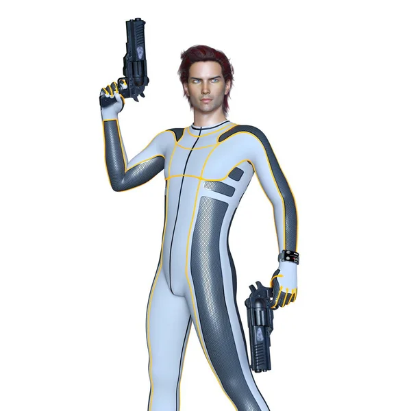 3D CG rendering of a super hero — Stock Photo, Image