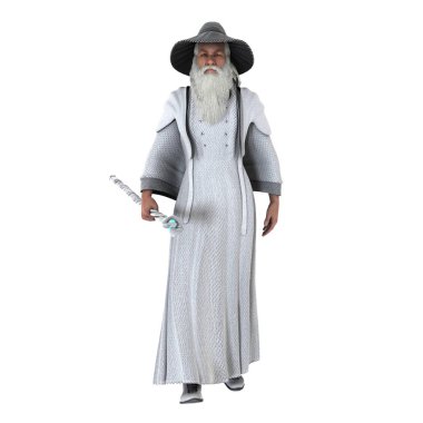 yaşlı bir adamın 3d cg işleme