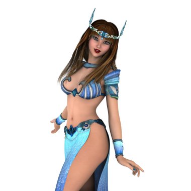 bir dansöz 3d cg render