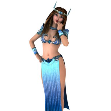 bir dansöz 3d cg render