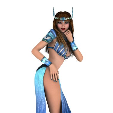 bir dansöz 3d cg render