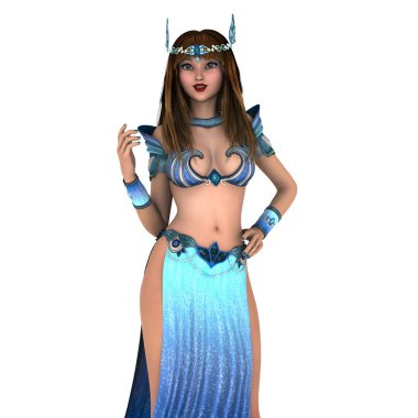 bir dansöz 3d cg render