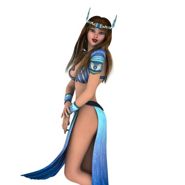 bir dansöz 3d cg render