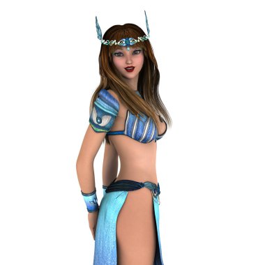 bir dansöz 3d cg render