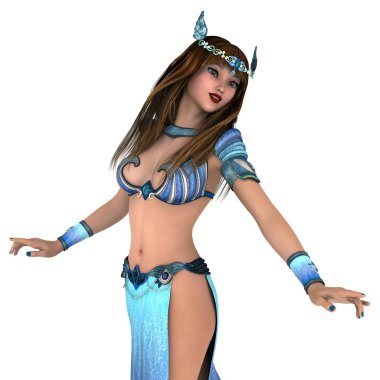 bir dansöz 3d cg render