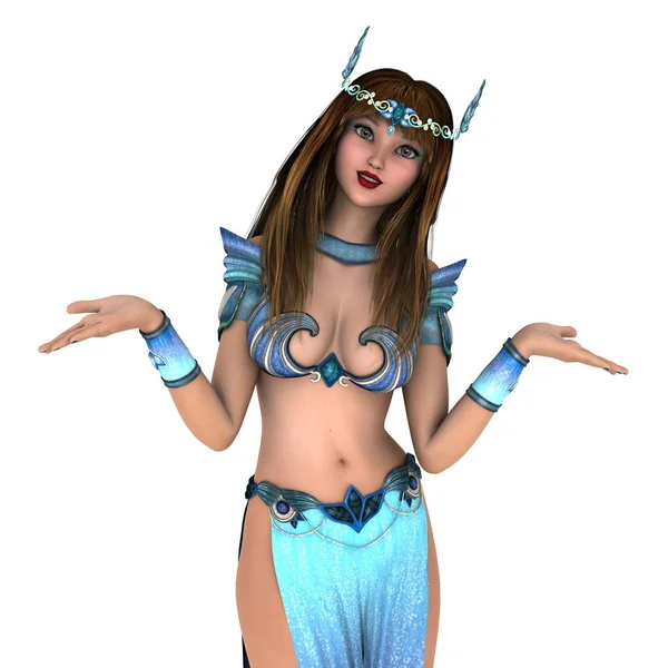 bir dansöz 3d cg render