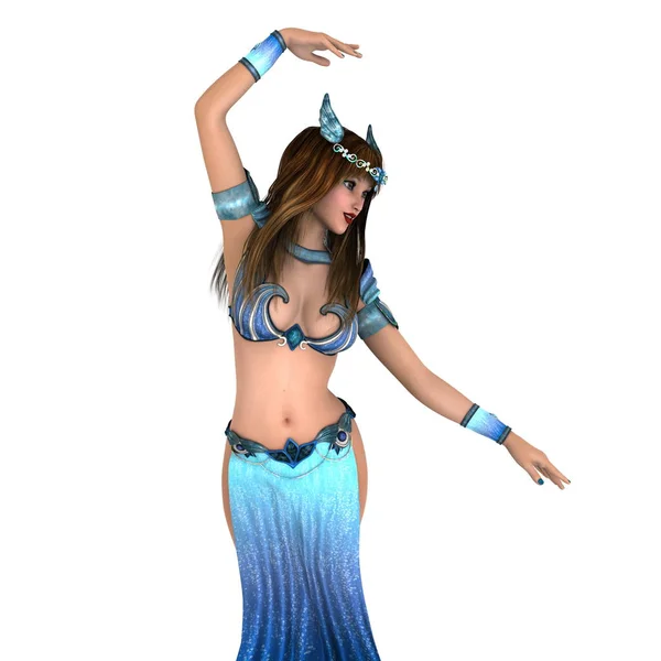 Representación 3D CG de una bailarina del vientre —  Fotos de Stock