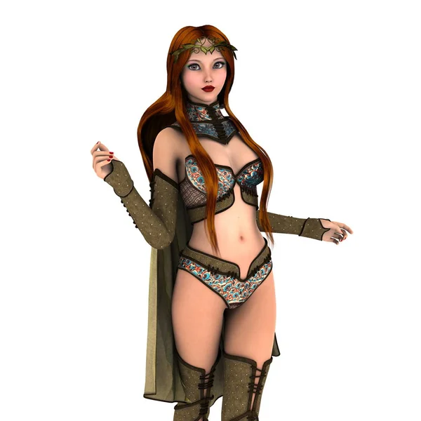 3D CG rendering of a female knight — Stock Photo, Image