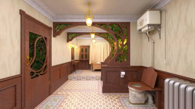 3d cg işleme bir banyo