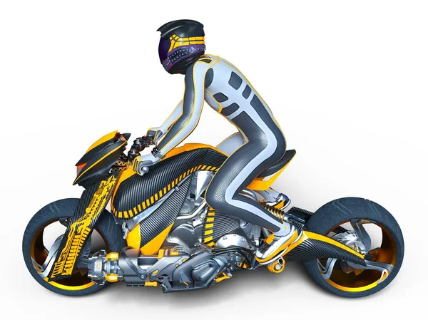 Renderowania 3D cg Rider super bohater — Zdjęcie stockowe