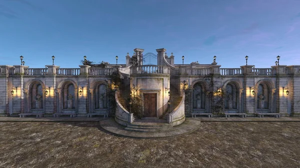 3D CG rendering of a palace — Stock Photo, Image