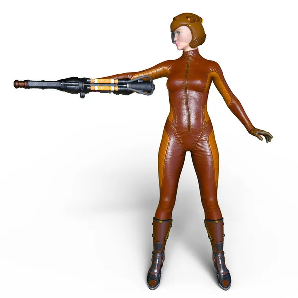 3D CG rendering of a super woman — Stock Photo, Image