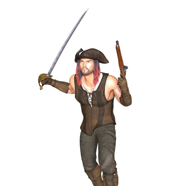 3D CG візуалізація піратів — стокове фото