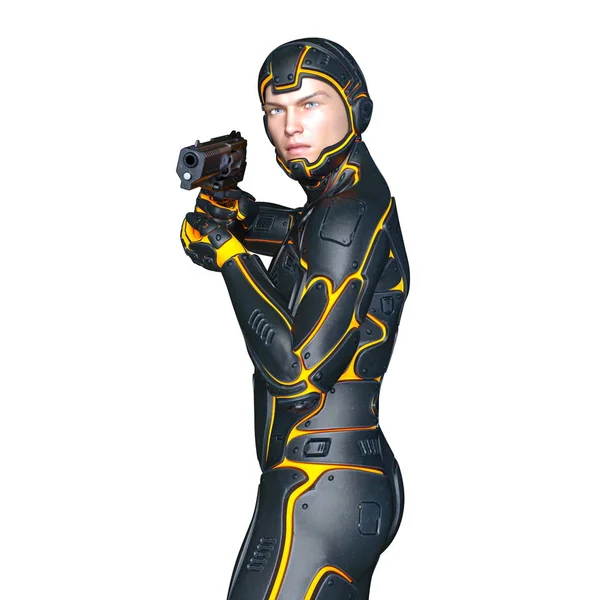 3D CG representación de un súper héroe — Foto de Stock