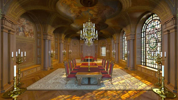 3D CG rendering of a dining room — Stock Photo, Image