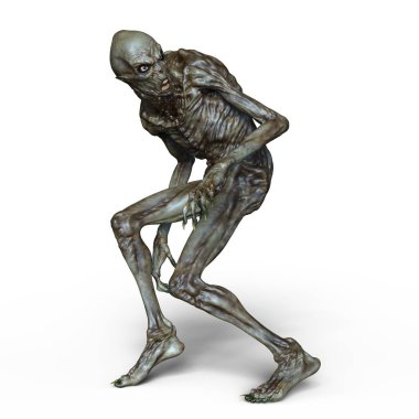 bir canavar 3d cg işleme